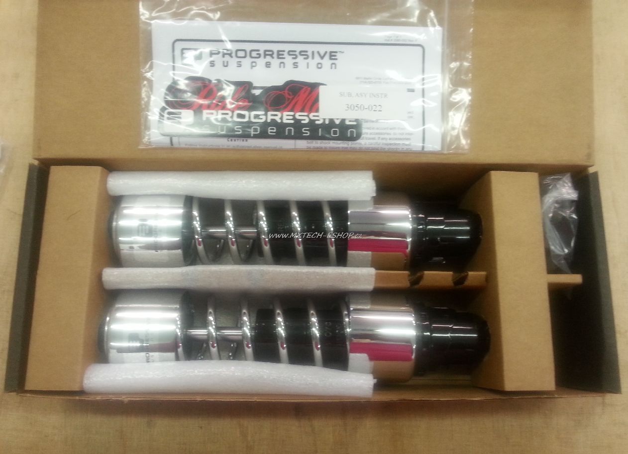Zadní tlumiče Progressive Suspension pro YAMAHA VMX-12 1200 Vmax 1985-2007 zesílené