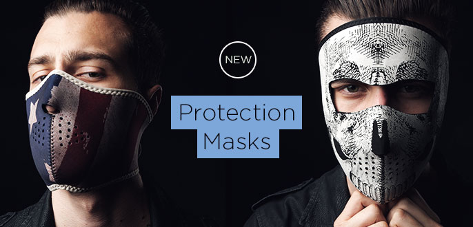 Ochranná neoprenová maska na obličej ZANHEADGEAR HALF FACE MASK NEOPRENE S