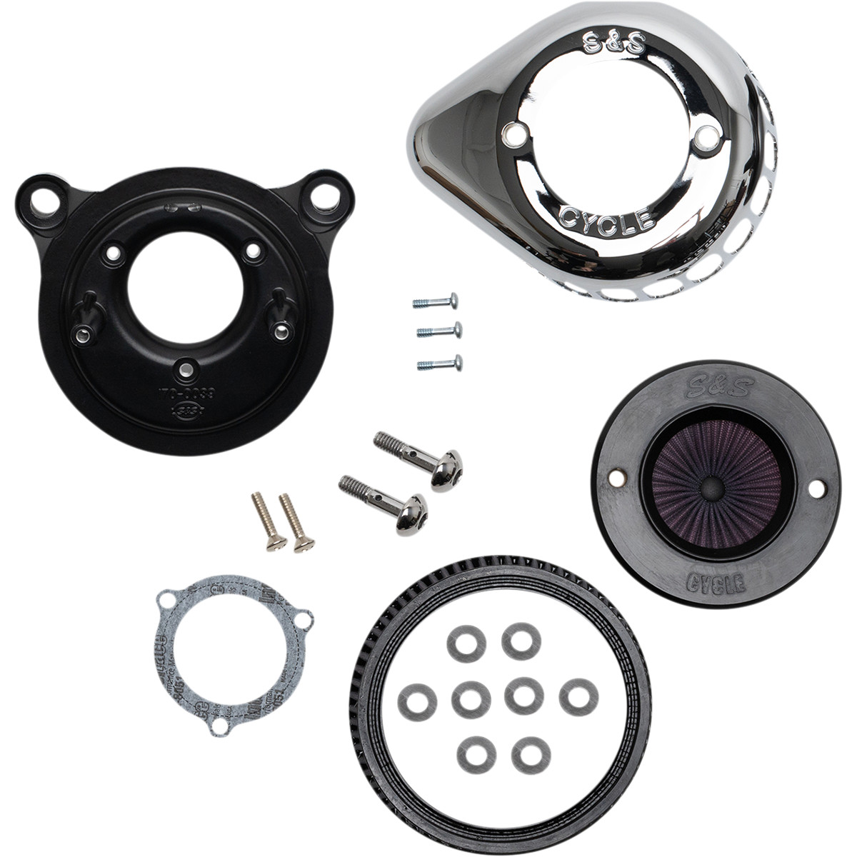 Kit sání S&S CYCLE STEALTH AIR STINGER KIT pro HARLEY DAVIDSON BIG TWIN 2001-2017 viz popis, chrom