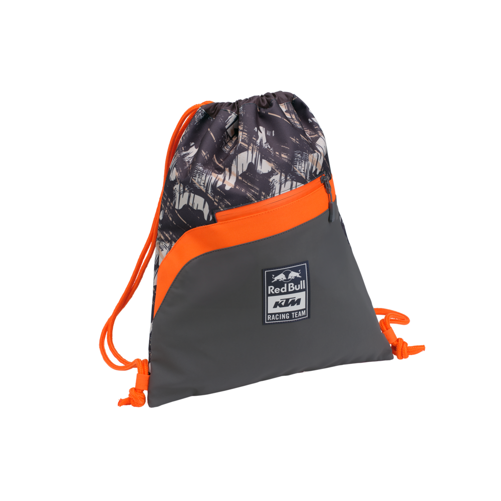a Textilní taška / textilní vak KTM RED BULL RB KTM DRIFT DRAWNSTRING BAG šedá/oranžová 