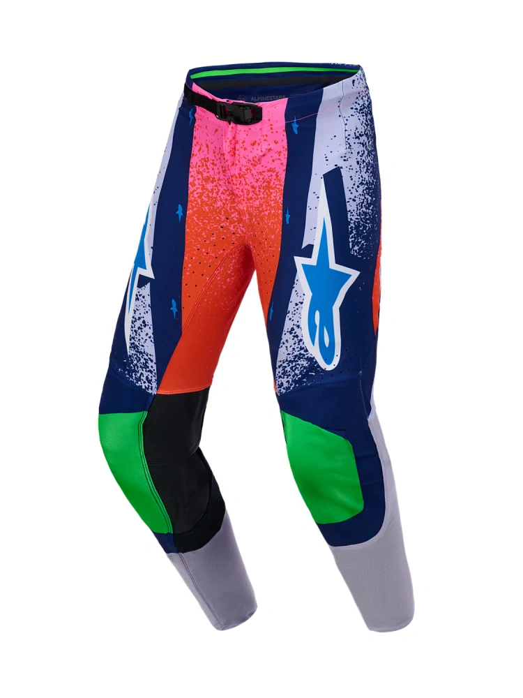 Limitovaná edice-motokrosové kalhoty ALPINESTARS SUPERTECH TOMAC LIMITED EDITION RECORDS COLLECTION (šedá/multicolor) 2026