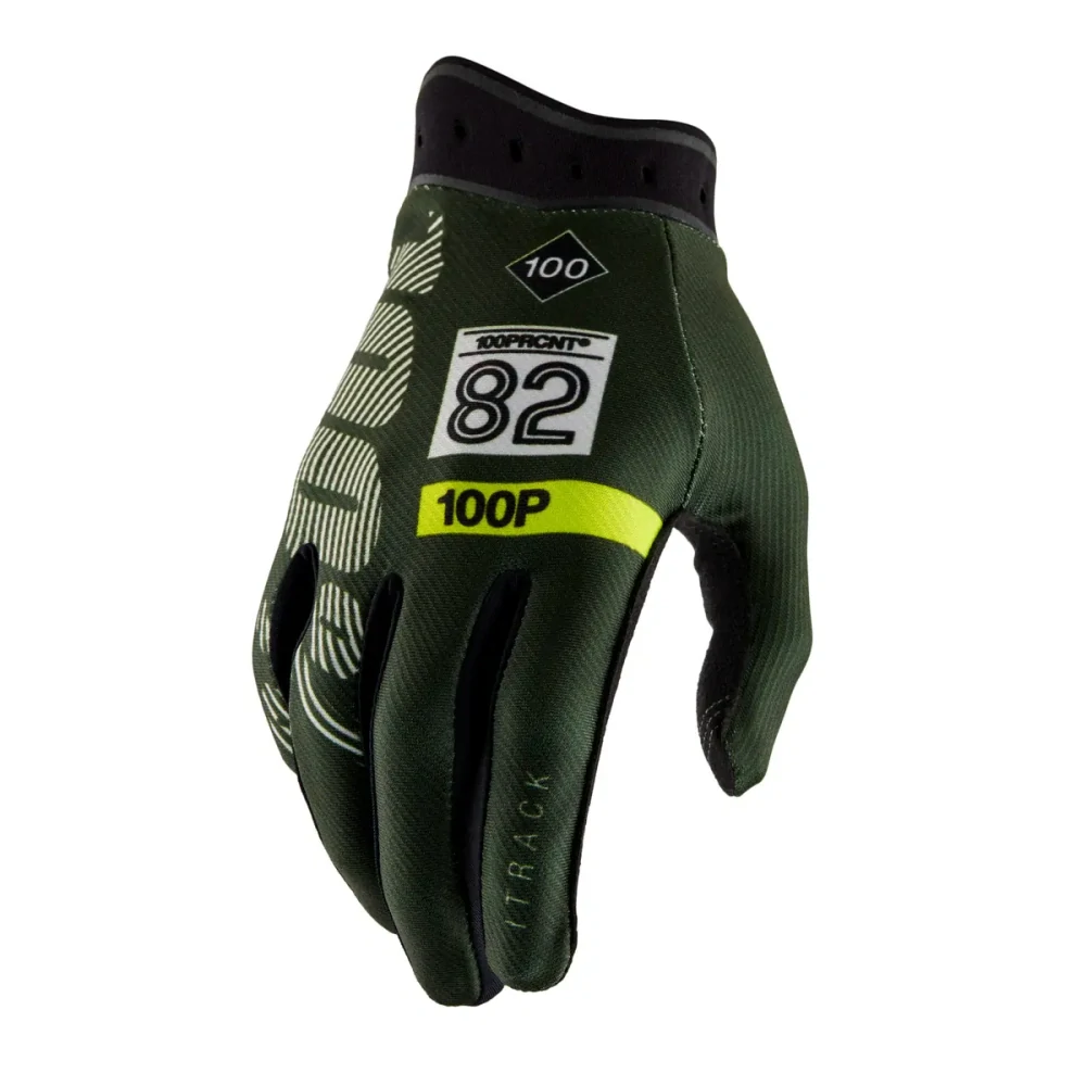 Motokrosové a MTB rukavice 100% ITRACK 10044-1002x barva zelená