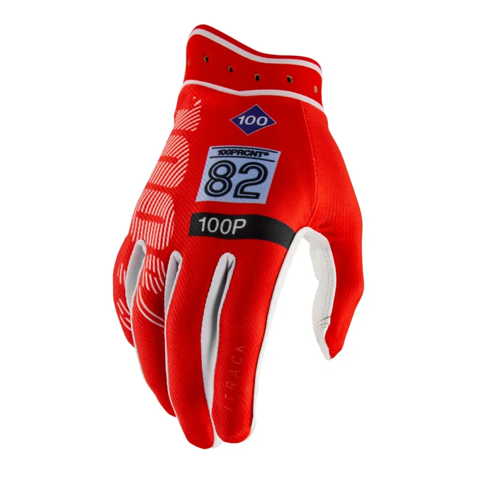 Motokrosové a MTB rukavice 100% ITRACK 10044-1003x barva červená/bílá