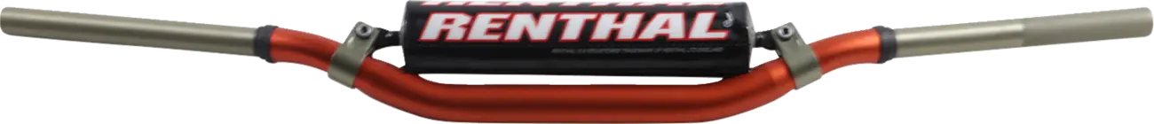 Motokrosové řidítka s hrazdou RENTHAL TWINWALL 999 McGRATH / SHORT HANDLEBAR barva oranžová