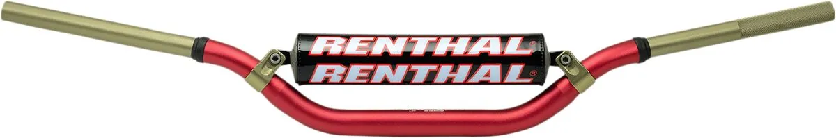 Motokrosové řidítka s hrazdou RENTHAL TWINWALL 999 McGRATH / SHORT HANDLEBAR barva červená