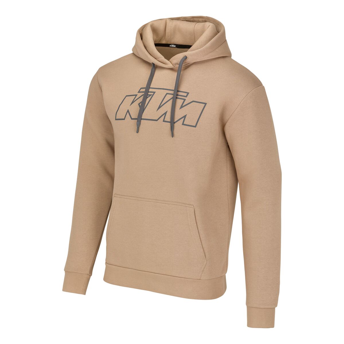 Pánská mikina s kapucí KTM ESSENTIAL HOODIE barva pískově hnědá