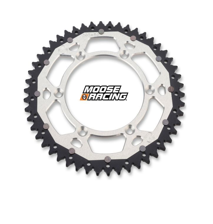 Rozeta MOOSE RACING KTM, HUSABERG, HUSQVARNA DUAL SPROCKETS - SILVER 50 ZUBŮ