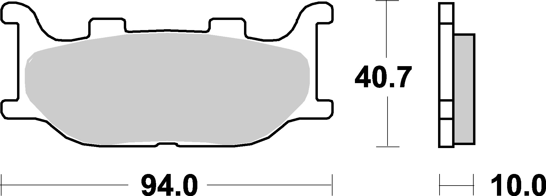 Brzdové destičky YAMAHA FZ6 N, FAZER 04-07