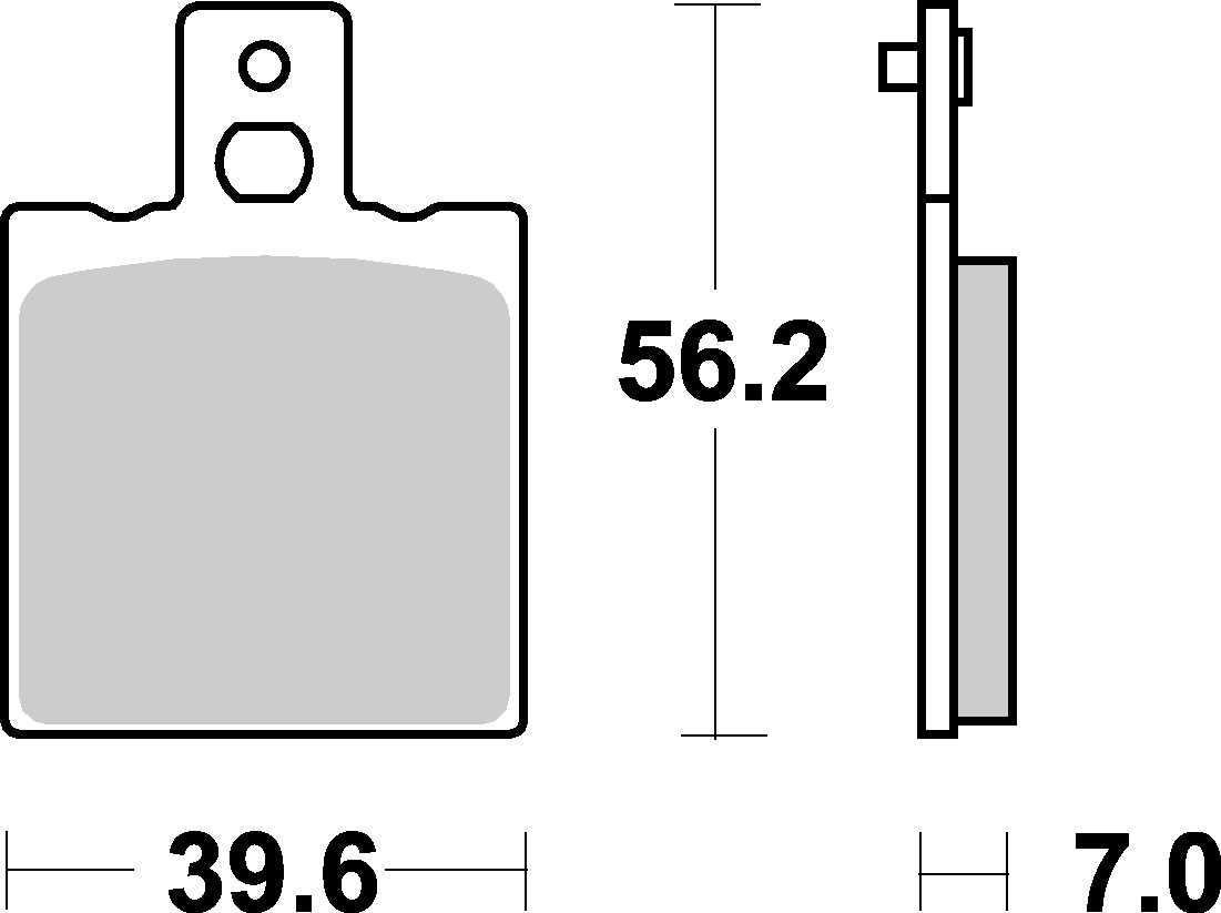 Brzdové destičky APRILIA AF1 50 EUROPA 90-95 ZADNÍ