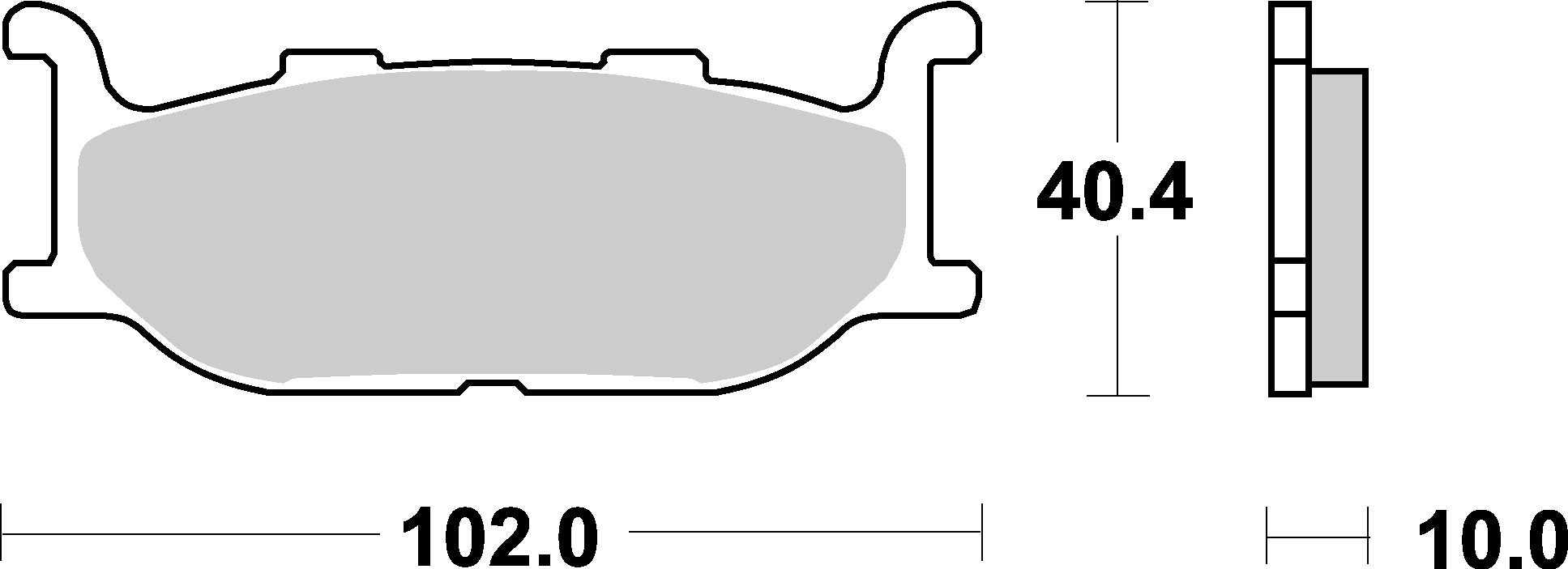 Brzdové destičky YAMAHA YP 400 MAJESTY 04