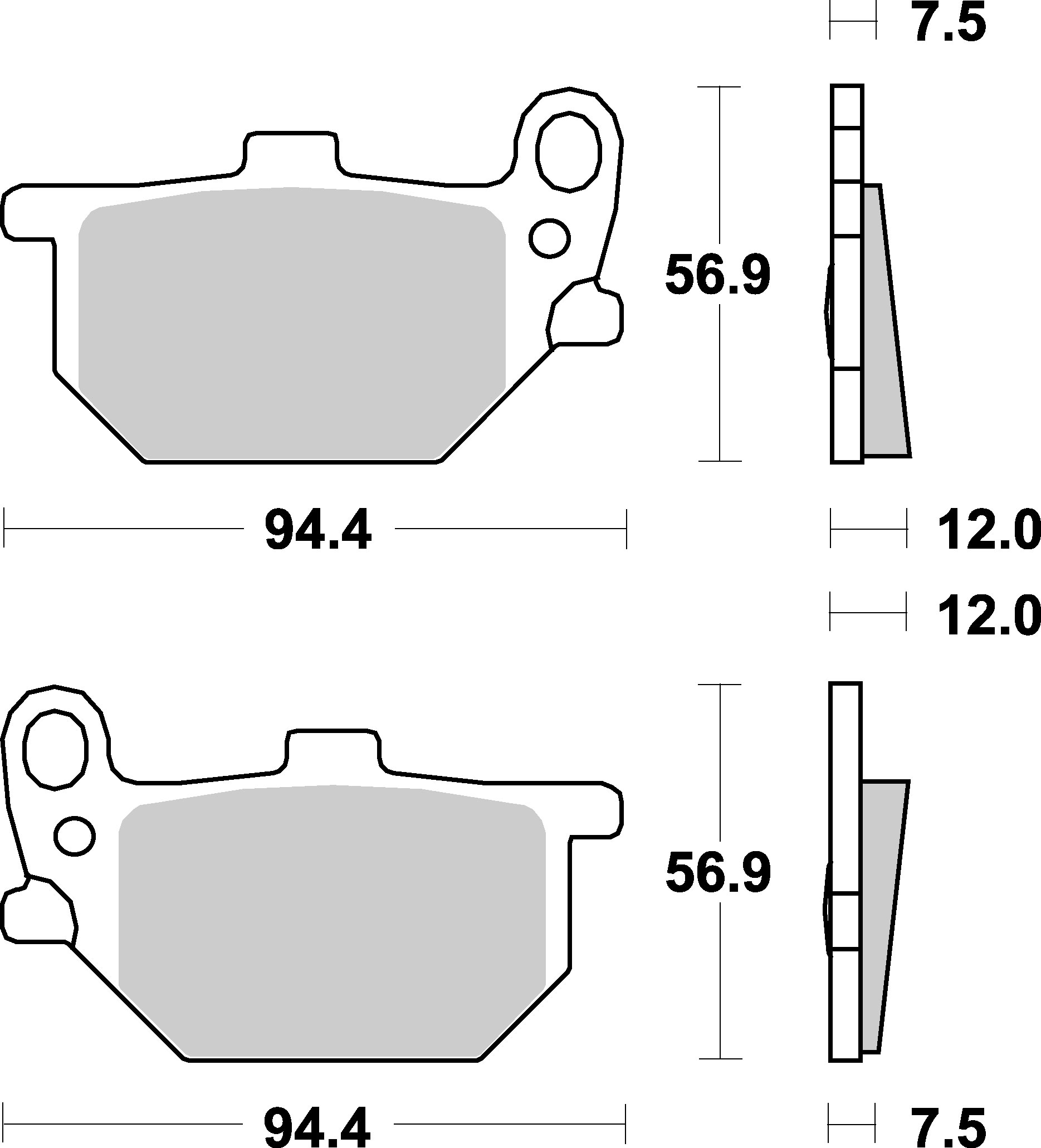 Brzdové destičky HONDA CB 400 FOUR 81-