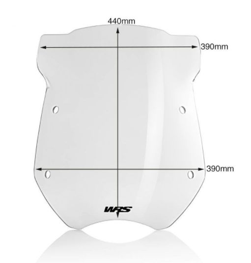 Plexi motocyklu WRS pro BMW R 1200 R 2006-2013 viz popis, barva čirá, výška 45 cm (17-3/4")