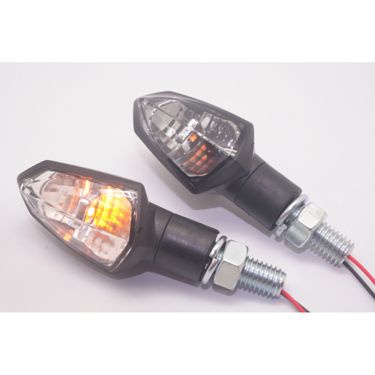 Univerzální blinkry PARTS EUROPE TURN SIGNAL ČIRÉ SKLO 12 V  - PÁR