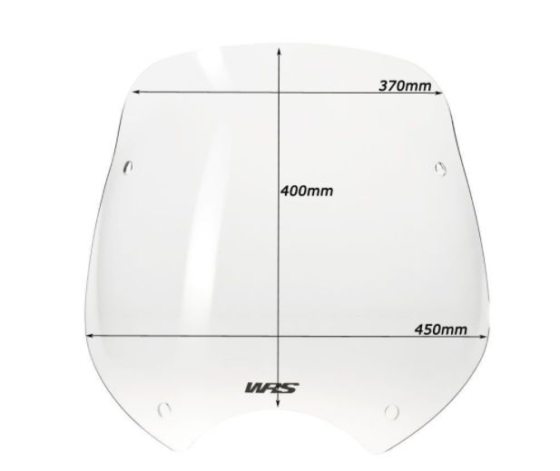Plexi motocyklu WRS pro BMW R 850 R 2003-2005 viz popis, barva čirá , výška 40 cm (15-3 / 4 ")