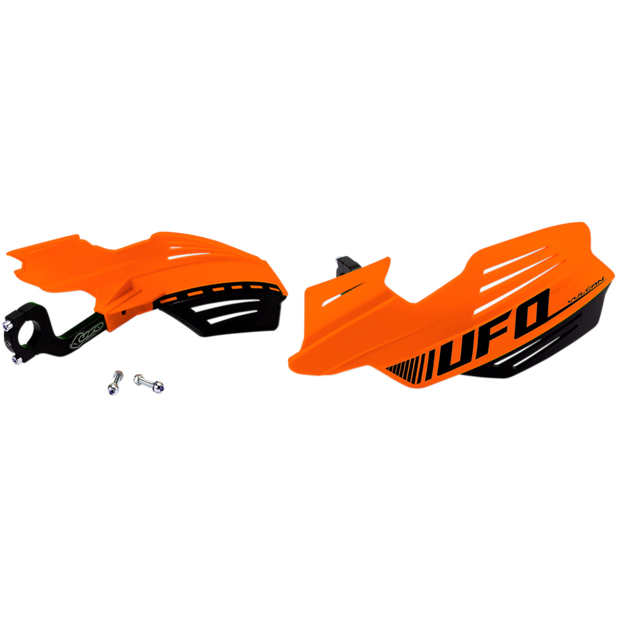 Kryty páček motocyklu UFO VULCAN HANDGUARDS barva oranžová - pár
