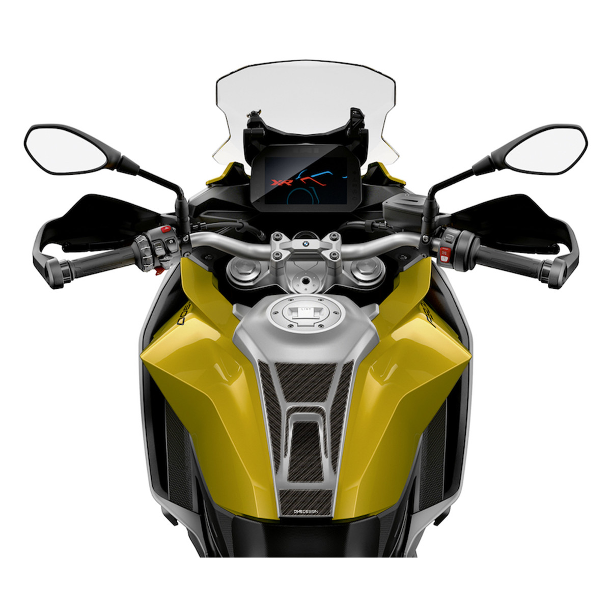 Samolepka - tank pad na nádrž motocyklu ONEDESIGN UNIVERSAL TANK PAD pro BMW F 900 XR 2020-2021  