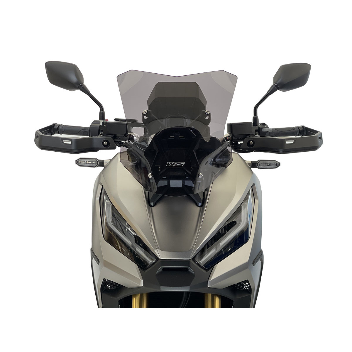 Plexi motocyklu WRS pro HONDA X-ADV 750 ABS DCT rok 2021 - 2023, barva tmavý kouř, výška 39 cm, verze sport