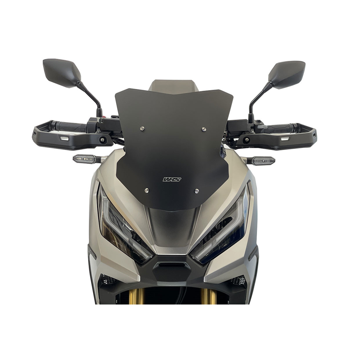 Plexi motocyklu WRS pro HONDA X-ADV 750 ABS DCT 2021, barva matná černá, výška 39 cm, verze sport