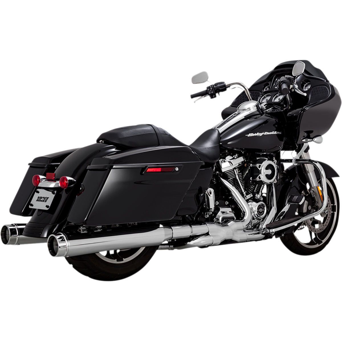 Koncovky výfuku Vance & Hines Torquers 4.5 pro Harley Davidson FLHT/FLHX/FLHR/FLTRX/FLTRU/FLTRK 2017-2020 viz popis, model 16674, barva chrom
