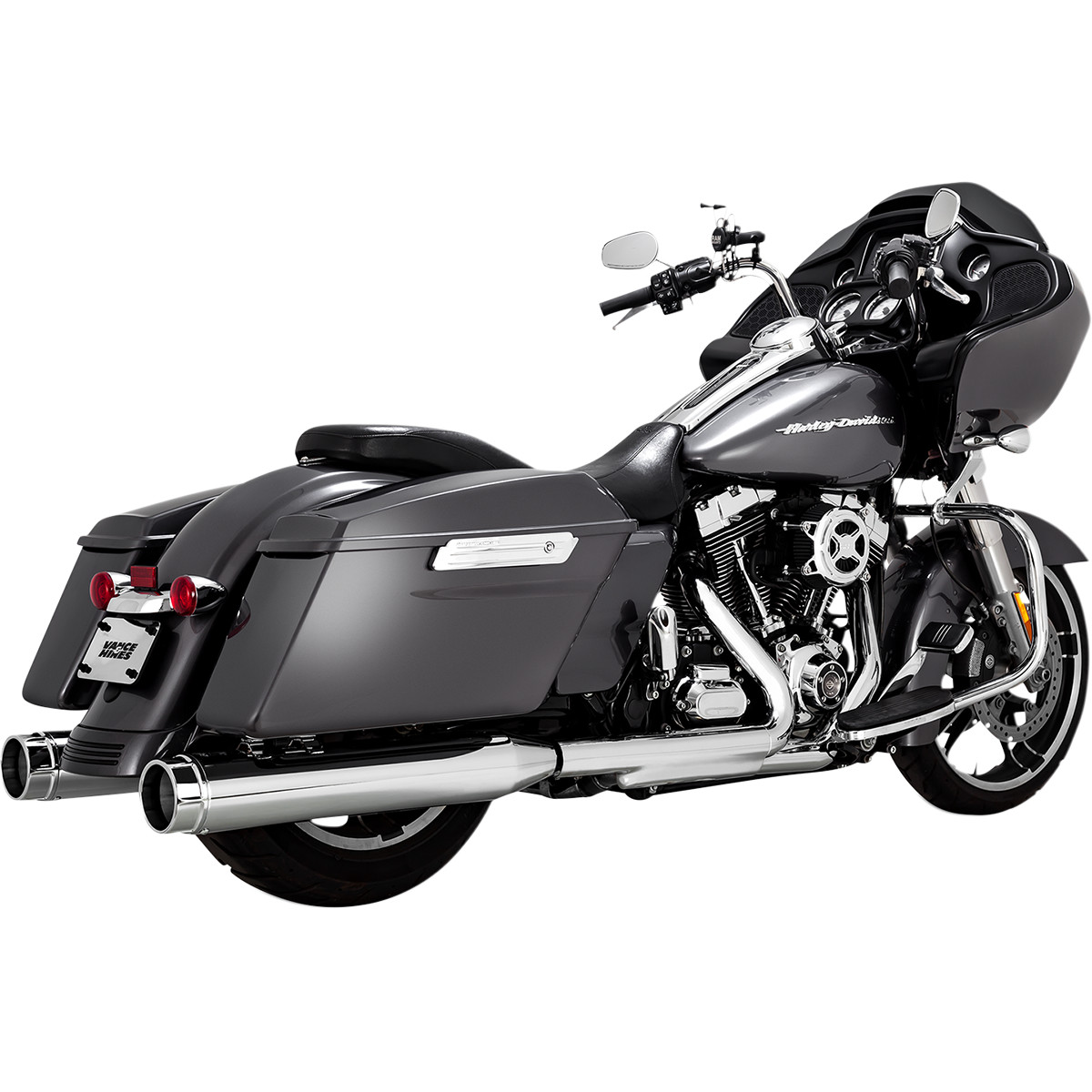 Koncovky výfuku Vance & Hines Torquers 4.5 pro Harley Davidson FLT/FLHT/FLHX/FLHR/FLTR 1999-2016 viz popis, model 16673, barva chrom