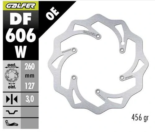 Přední brzdový kotouč GALFER pro HUSQVARNA FX 350 / FX 450 rok 2014-2026