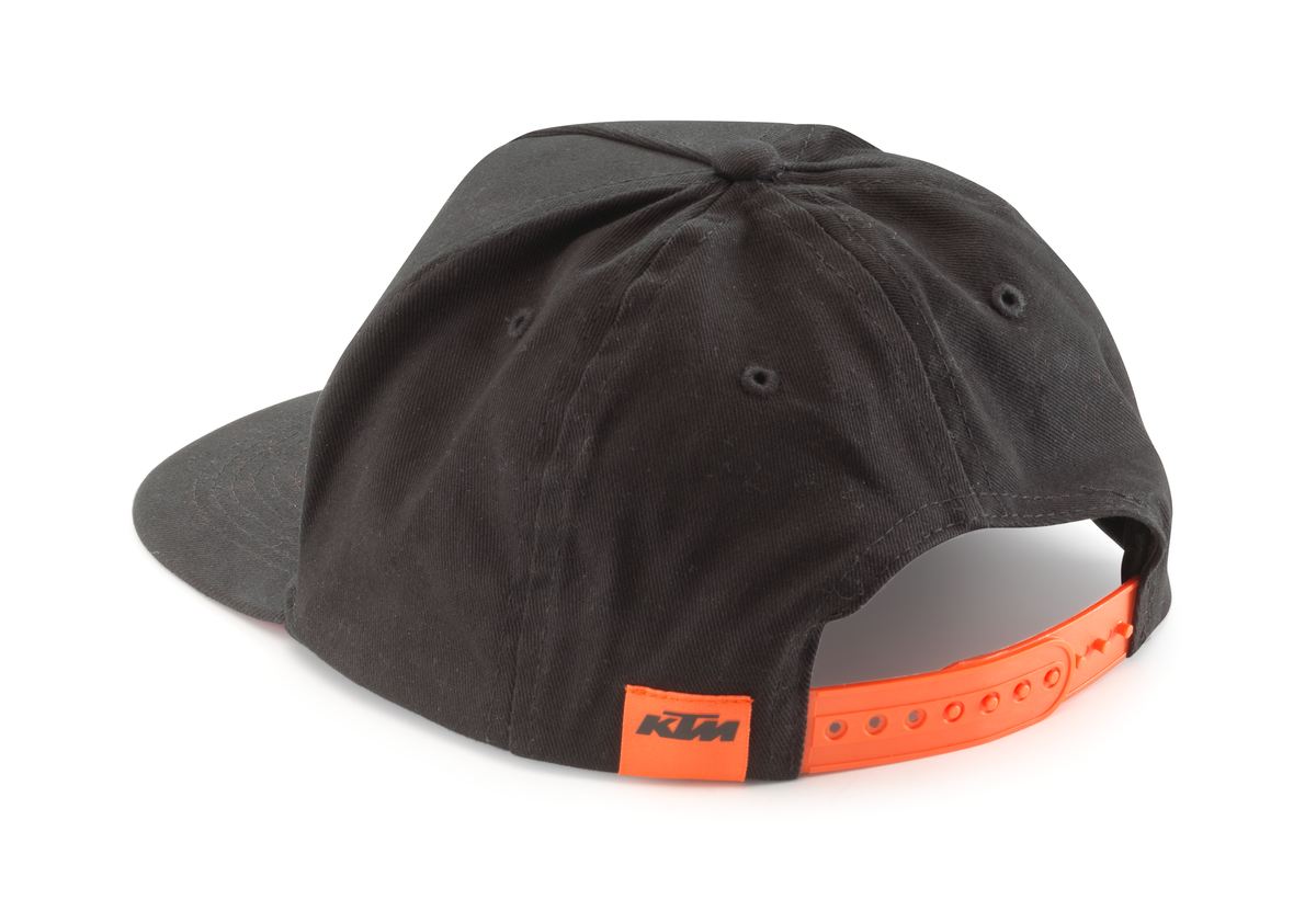 Dětská čepice / dětská kšiltovka s rovným kšiltem KTM KIDS RADICAL FLAT CAP černá
