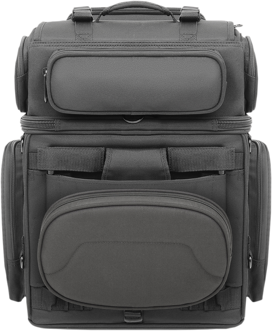 Zadní brašna na motocykl SADDLEMEN SISSY BAR BAG BR3400 TACTICAL objem 55,7 litrů , barva černá 