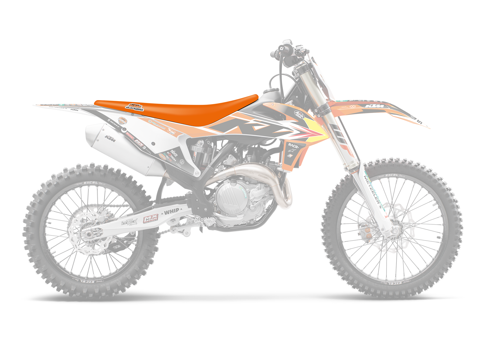 Potah sedla BLACKBIRD RACING REPLICA TEAM TROPHY 2022 pro KTM SX/SXF 2019-2022