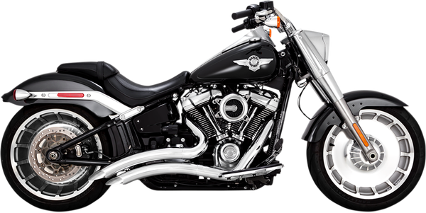 Kompletní výfuk Vance & Hines Black Big Radius pro motocykly Harley Davidson FLFB, FLFBS, FXDR, FXBRS 2018 - 2022 CHROM