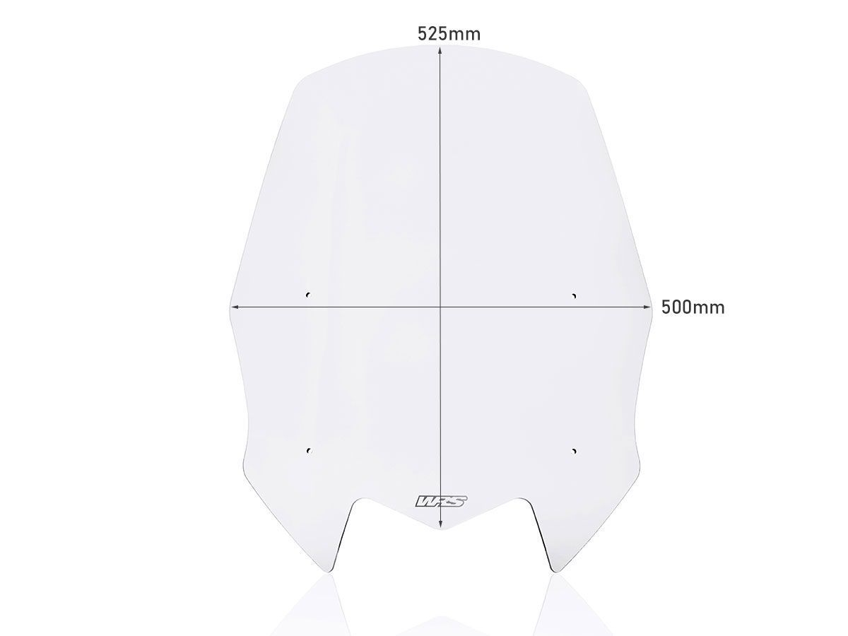 Plexi motocyklu WRS pro YAMAHA T-MAX 560 rok 2022 verze touring, barva čirá, výška 52.5 cm 