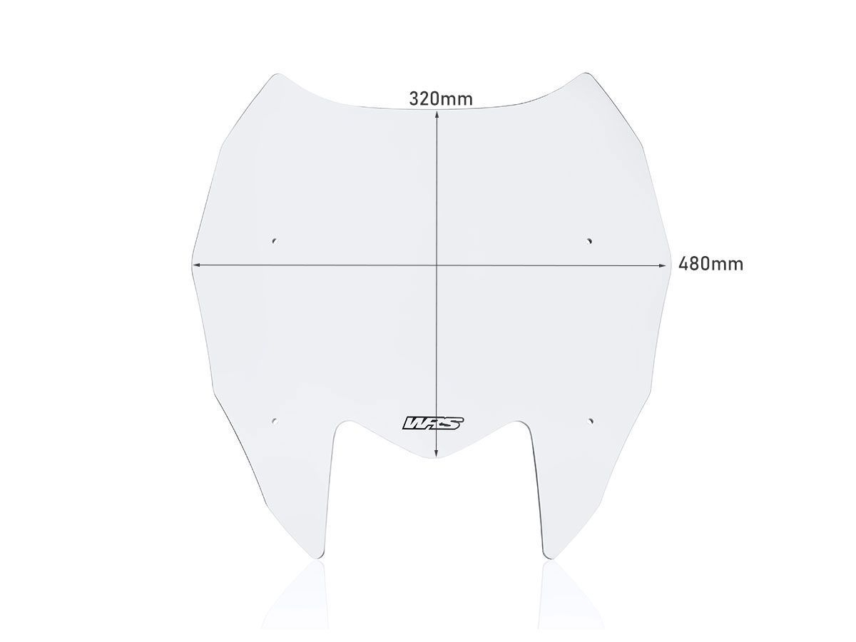 Plexi motocyklu WRS pro YAMAHA T-MAX 560 rok 2022 verze intermedio, barva čirá-transparentní, výška 32 cm