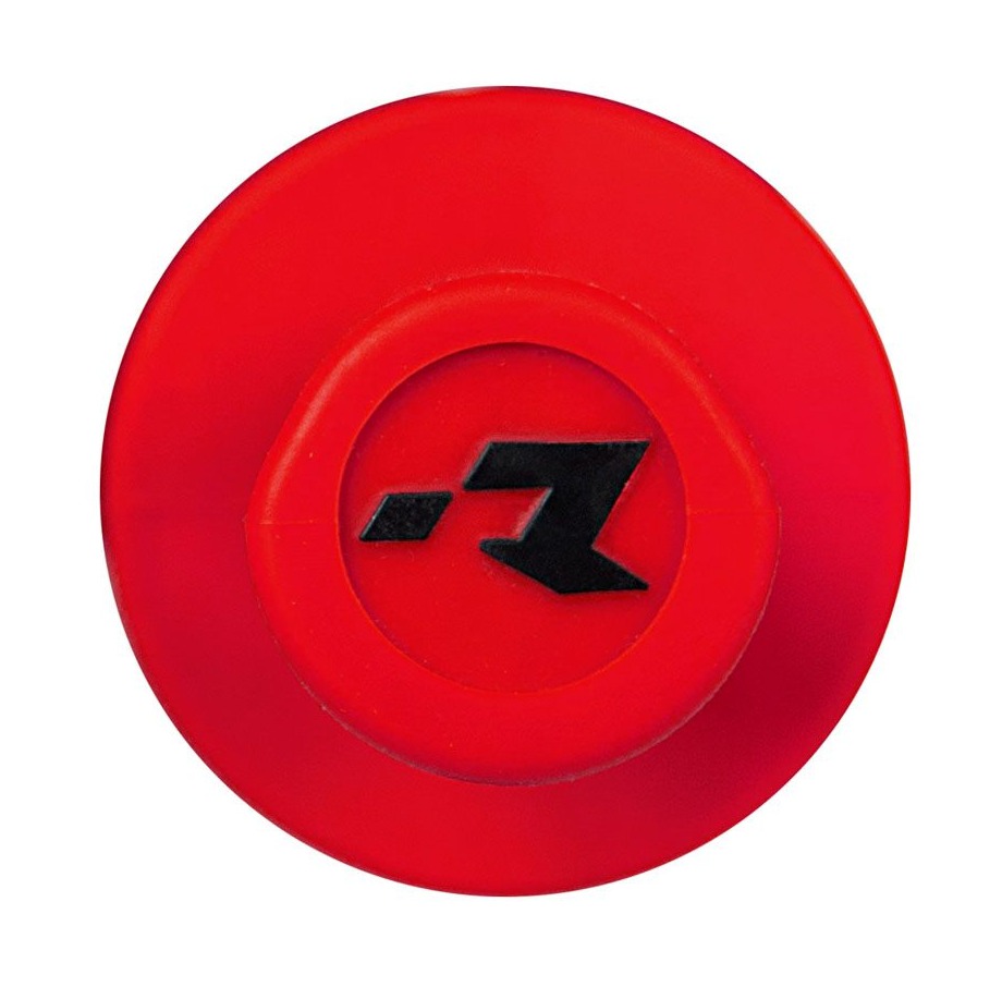 Motocyklové MX gripy RTECH R20 WAWE Half Waffle s lock-on systémem pro moto BETA RR 125-530, neon červené, pár