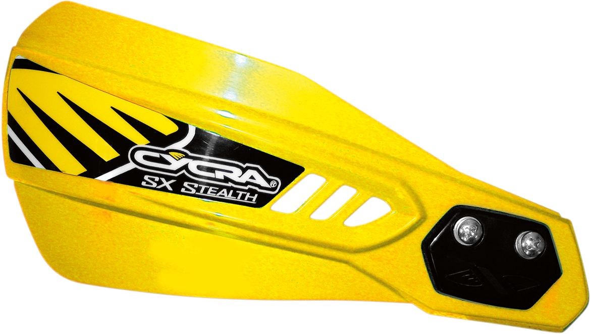 Chrániče páček / kryty páček s hliníkovým držákem CYCRA STEALTH HANDSHIELDS COMPLETE žluté - pár