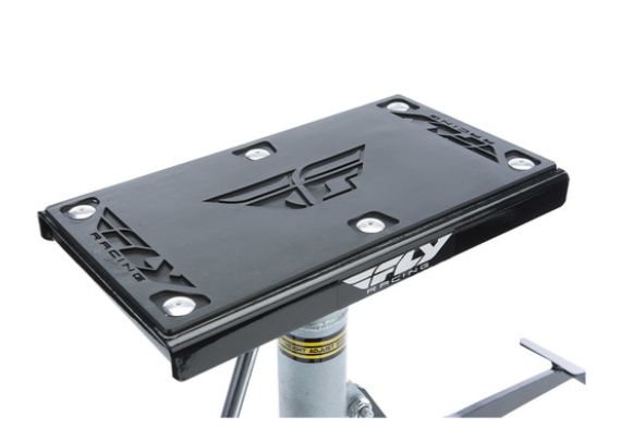 Výškově nastavitelný stojan pro motokrosové motorky / motokrosový stojan s tlumičem FLY RACING LIFT STAND černá/stříbrná nosnost 150 kg