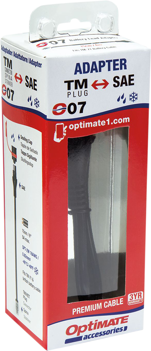 Adaptér TECMATE OPTIMATE ADAPTER SAE CHARGER/TM O7