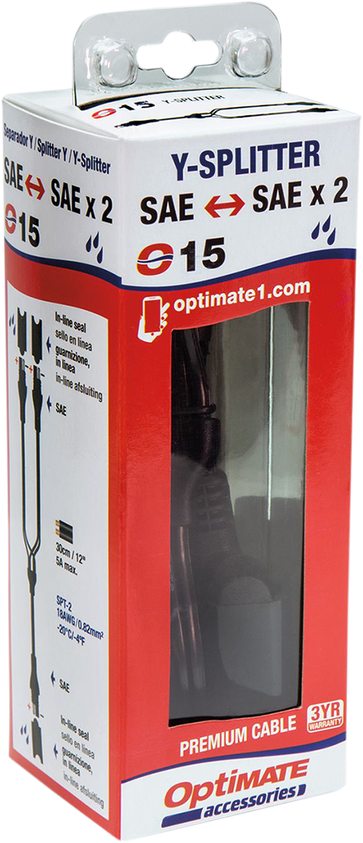 Kabel TECMATE OPTIMATE Y-SPLITTER CHARGER Y-SPLIT NO FUSE O15