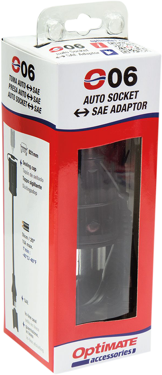 Adaptér TECMATE OPTIMATE SOCKET ADAPTER SAE CIG LIGHTR O6