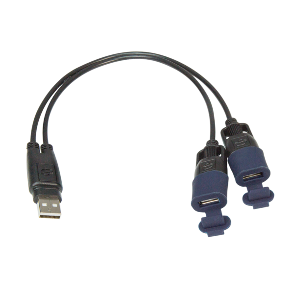 Konektor pro rozdělení napájení z jediné USB nabíječky na 2 x nezávislé výstupy TECMATE OPTIMATE USB Y-SPLITTER 2 OUT typ O110