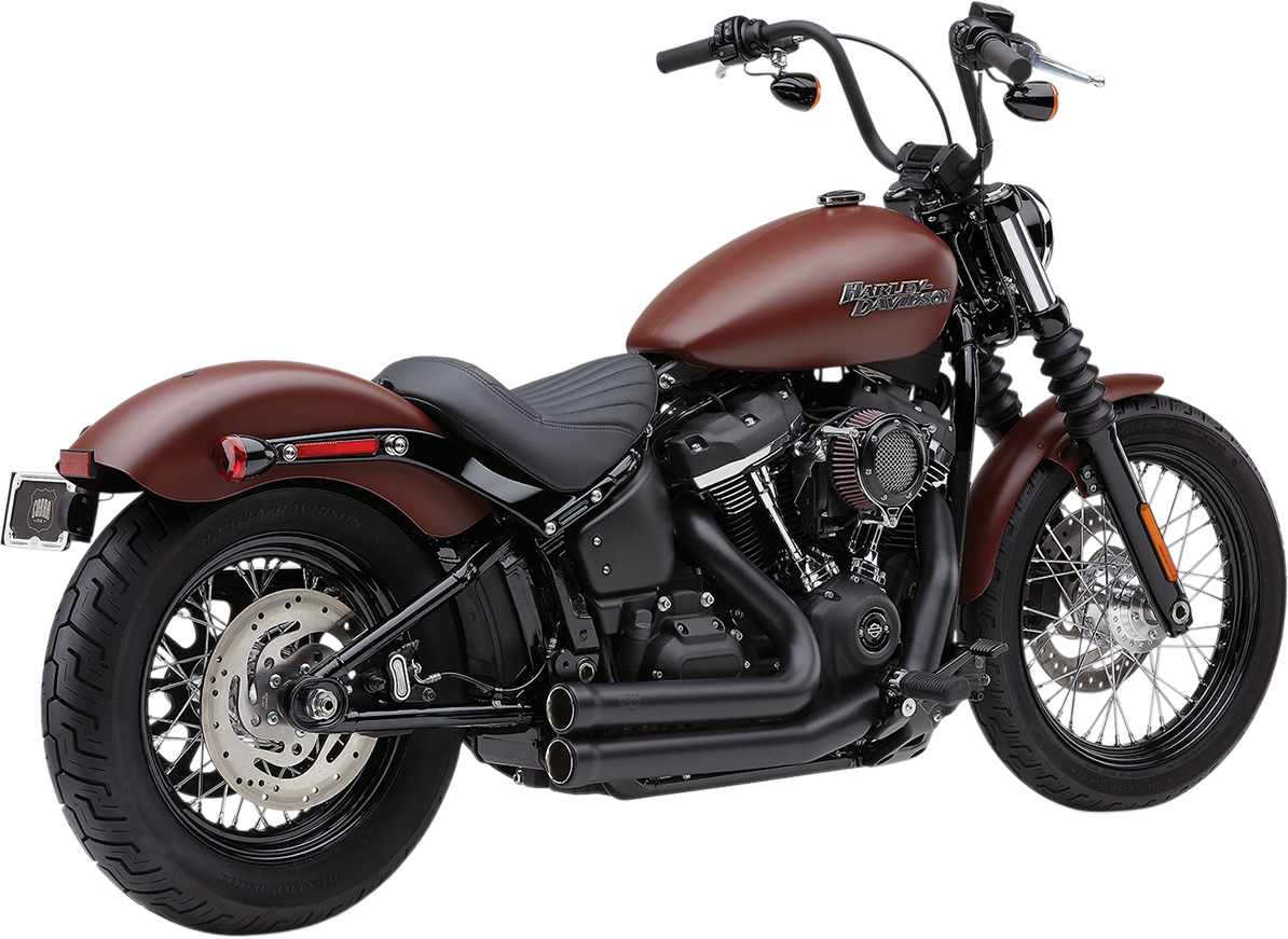 Kompletní výfuk Cobra 909 2-into-2 pro Harley Davidson FXBB / FXBBS / FXLR rok 2018-2022, barva černá