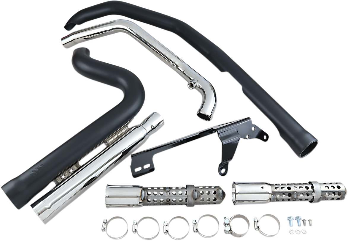 Kompletní výfuk COBRA SPEEDSTER SHORT 909 2-into-2 SYSTEMS pro HARLEY DAVIDSON XL rok 2007-2013, barva černá