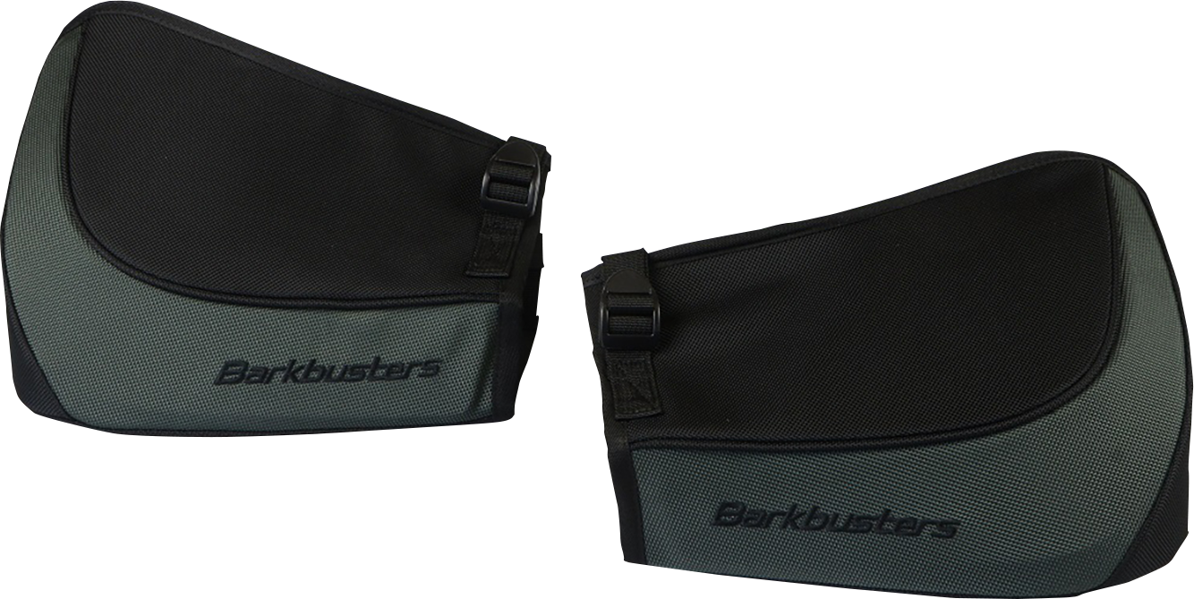 Ochranné návleky proti nepříznivému počasí na řidítka motocyklu BARKBUSTERS HANDGUARD BBZ černá/šedá - pár