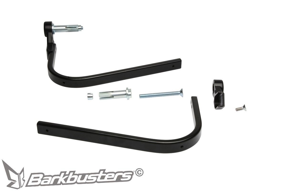 Univerzální jednobodová montážní sada ke krytům páček BARKBUSTERS UNIVERSAL Hardware Kit – Single Point Bar End Mount pro duté řidítka, pár 