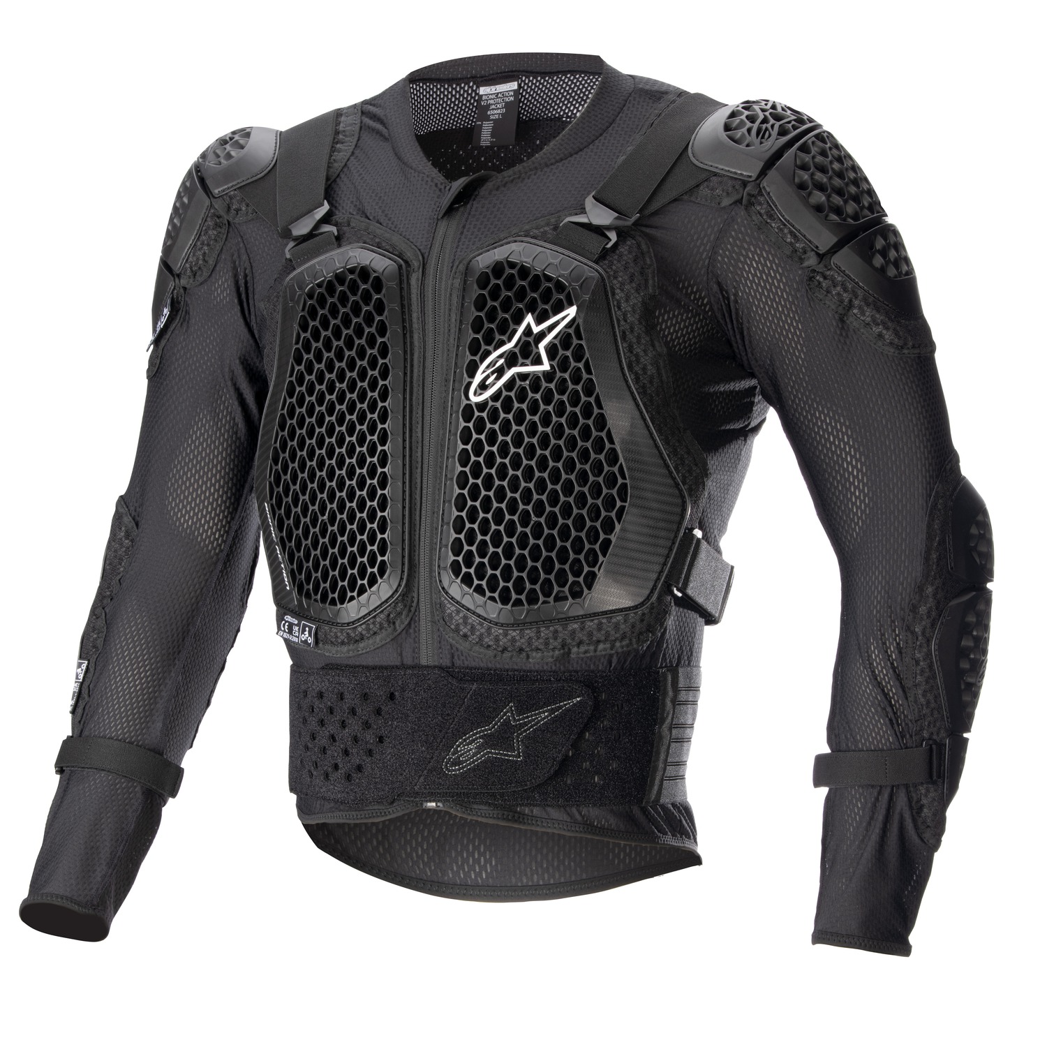 Tělový chránič/chráničová košile /chránič hrudníku, zad, ramen a loktů ALPINESTARS BIONIC ACTION V2 PROTECTOR JACKET 6506823-10 barva černá