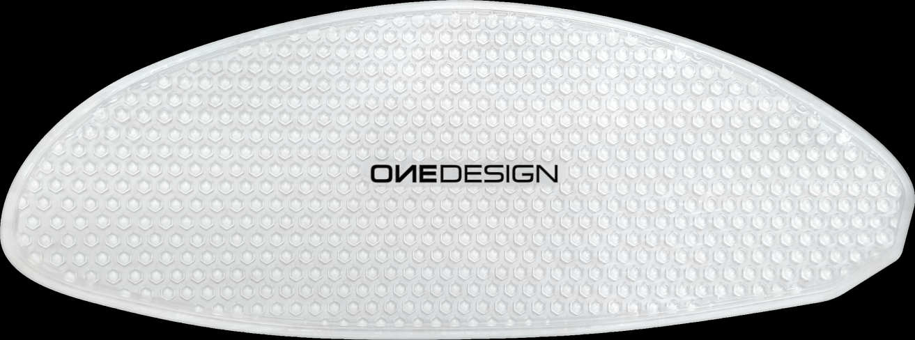 Samolepka - tank pad - tank grips ONEDESIGN HDR SIDE TANK GRIPS pro APRILIA RSV 4 rok 2021-2023 - barva čirá