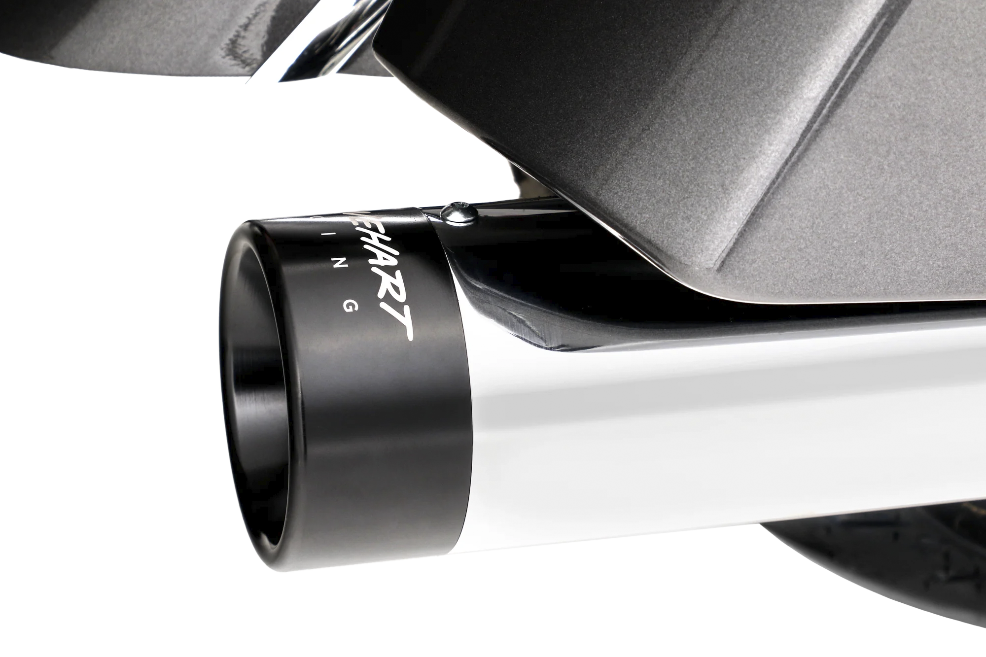 Koncovky výfuku RINEHART RACING MUFFLER DBX 40 4" pro motocykly INDIAN od roku 2014 a výše VIZ POPIS - stříbrná barva / černé zakončení  