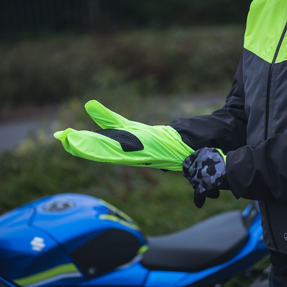 Nepromokavé návleky na rukavice OXFORD RAINSEAL OVER GLOVES zz-rm214002 žlutá fluo - pár