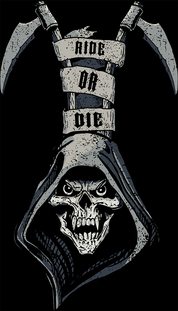 Bavlněný šátek na hlavu / pirátka ZANHEADGEAR FLYDANNA COTTON REAPER Z710 , barva černá/modrá/šedá