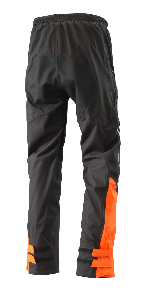 Pláštěnka - pláštěnkové voděodolné kalhoty KTM RAIN PANTS  barva černá/oranžová