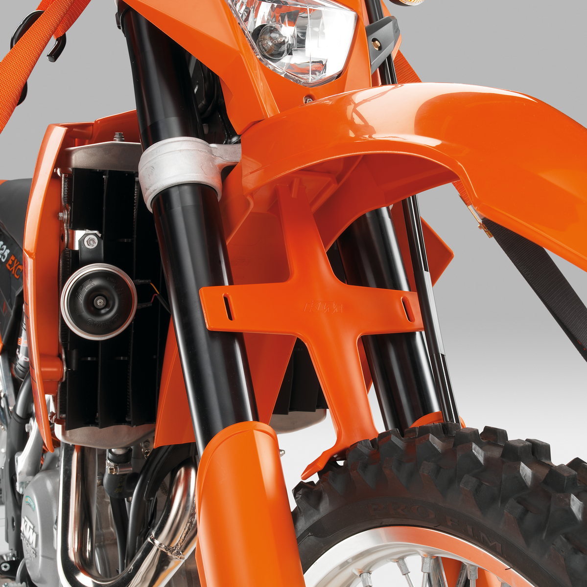 Rozpěrka pro přepravu motocyklů KTM FORK SUPPORT oranžová, 1 kus