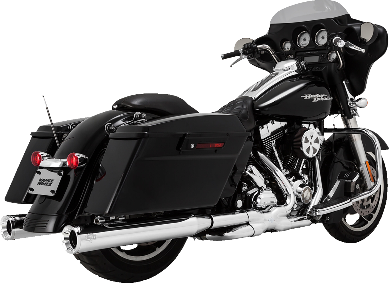 Výfuk VANCE & HINES POWER DUALS pro HARLEY DAVIDSON TOURING rok 2009-2016 viz popis, barva chrom 